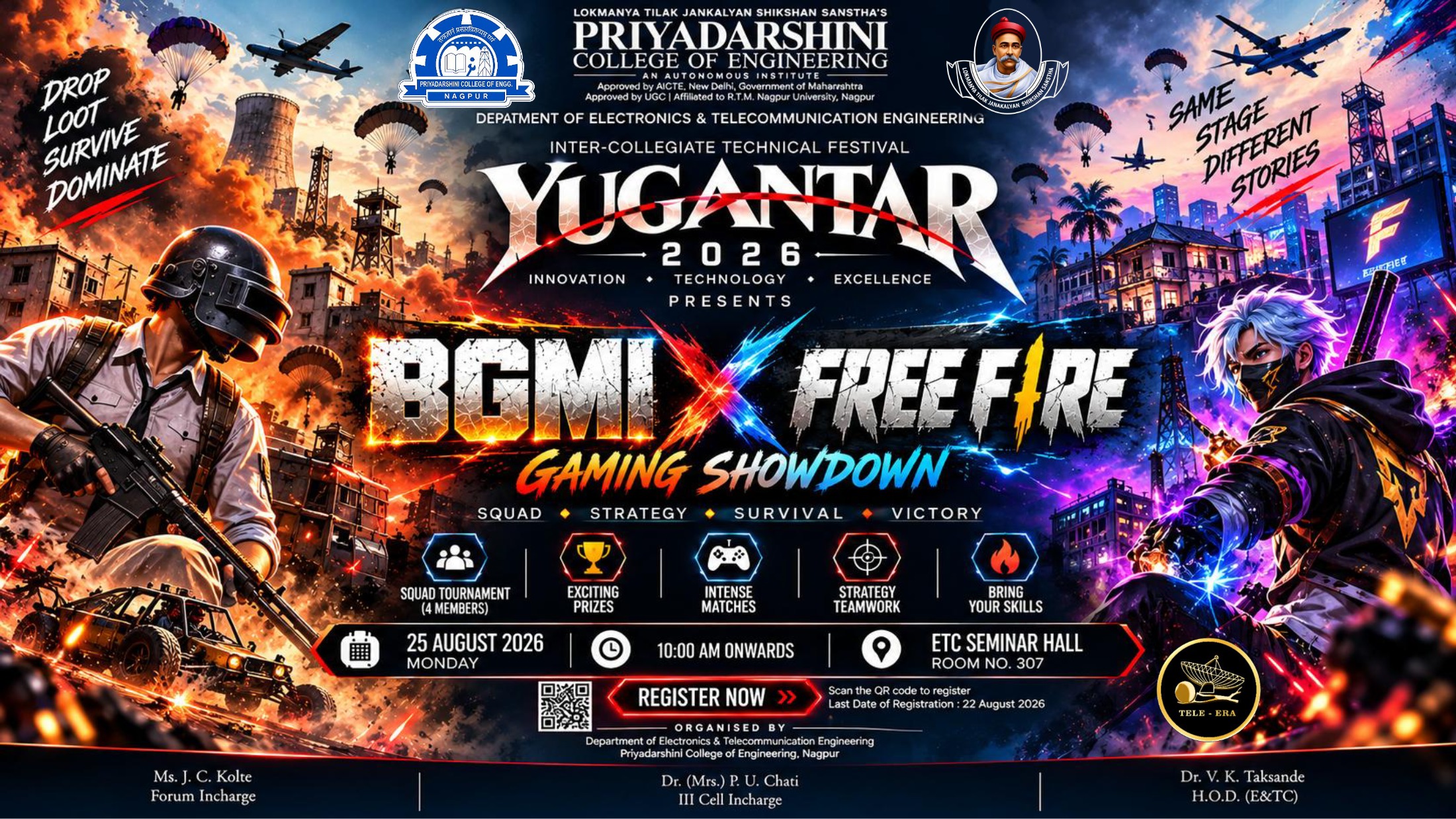E-Gaming (Free Fire & BGMI) official artwork